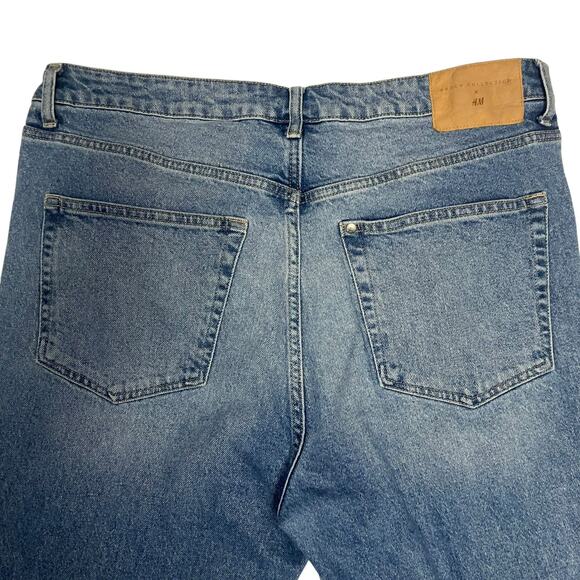Brock Collection X H&M Women's Light Wash Straight Leg Denim Jeans Size 14 - Picture 4 of 8